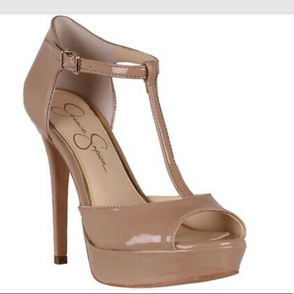 Jessica Simpson BANSI (Chai Latte Pat) Heels